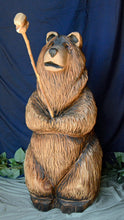 Load image into Gallery viewer, Chainsaw-carved wood sculptures, Nature-themed artworks, California Cedar creations, Artist Jess Alice, Trees, bears, fish, mushrooms, gnomes, raccoons, Wall hanging wood art, 3D free-standing sculptures, Lifelong enjoyment pieces, Unique rustic decor, Handmade, one-of-a-kind, Chainsaw artistry, Wildlife-inspired carvings, Home and garden art, Cedar artistry.