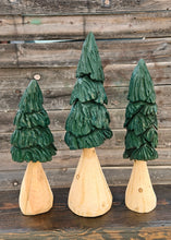 Load image into Gallery viewer, 16" Chainsaw-Carved Green Cedar Tree