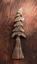 Load image into Gallery viewer, Thin 28 inch Wall-Hanging Chainsaw Carved Tree | California Cedar Wall Sculpture
