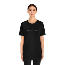 Load image into Gallery viewer, My heart belongs in the mountains T-shirt | Unisex Jersey Short Sleeve Tee | Mountain Heartbeat Shirt