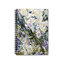 Load image into Gallery viewer, Spiral Notebook Ruled-Line | Artist Jess Alice | “Purple” Macro Rock Abstract Print on Journal - Lined Paper - Jess Alice