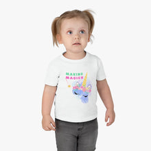 Load image into Gallery viewer, Infant Clothing | Short Sleeve T-shirt | "Making Magick" Unicorn | Cotton Tee - Jess Alice