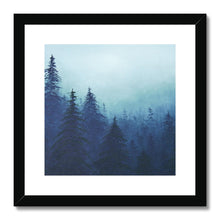 Load image into Gallery viewer, "Misty Forest" Framed & Mounted Fine Art Print | Artist Jess Alice | Fog Mist Forest Landscape Painting - Jess Alice