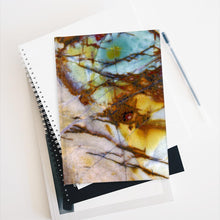 Load image into Gallery viewer, Blank Pages | Hardcover Notebook | Artist Sketchbook | Journal | "River Glass" Macro Abstract Rock Print | Artist Jess Alice - Jess Alice