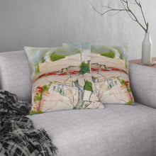 Load image into Gallery viewer, Waterproof Outdoor Pillow | Abstract Macro Rock Art "Landscape" | Artist Jess Alice | Exterior Polyester Accent Cushion - Jess Alice