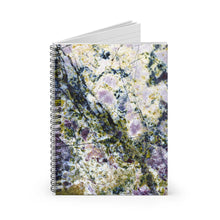 Load image into Gallery viewer, Spiral Notebook Ruled-Line | Artist Jess Alice | “Purple” Macro Rock Abstract Print on Journal - Lined Paper - Jess Alice