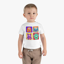 Load image into Gallery viewer, Infant Clothing | Educational Interactive Tee | 1 2 3 4 Color Block Cute Monsters T-shirt - Jess Alice