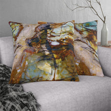 Load image into Gallery viewer, Waterproof Outdoor Pillow | Abstract Macro Rock Art "River Glass" | Artist Jess Alice | Exterior Polyester Accent Cushion - Jess Alice