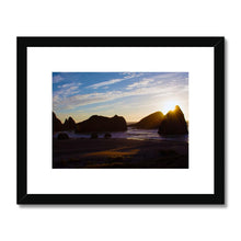 Load image into Gallery viewer, "Western Sunset" Framed & Mounted Fine Art Print | Artist Jess Alice | Beach, Ocean Landscape Photography - Jess Alice