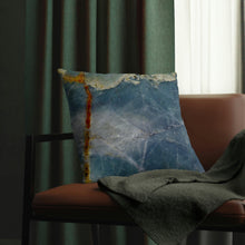 Load image into Gallery viewer, Throw Pillow | Abstract Macro Rock Art "Ocean Sky" | Artist Jess Alice | Couch Cushion - Jess Alice