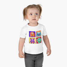 Load image into Gallery viewer, Infant Clothing | Educational Interactive Tee | 1 2 3 4 Color Block Cute Monsters T-shirt - Jess Alice