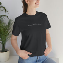 Load image into Gallery viewer, My heart belongs in the mountains T-shirt | Unisex Jersey Short Sleeve Tee | Mountain Heartbeat Shirt