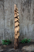 Load image into Gallery viewer, 28.5" Wall-Hanging Tree Chainsaw Carving Sculpture | Raw California Cedar Wood Carved Artwork | Artist & Carver Jess Alice - Jess Alice