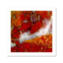 Load image into Gallery viewer, Metallic Fine Art Print | "Red River" Abstract Macro Rock Photograph | Artist Jess Alice - Jess Alice