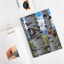 Load image into Gallery viewer, Spiral Notebook Ruled-Line | Artist Jess Alice | “Meadow Aspen” Photograph Printed on Journal Cover - Lined Paper Interior - Jess Alice