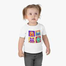 Load image into Gallery viewer, Infant Clothing | Educational Interactive Tee | 1 2 3 4 Color Block Cute Monsters T-shirt - Jess Alice