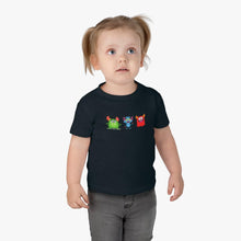 Load image into Gallery viewer, Infant Clothing | Cotton Jersey Tee | 3 Cute Color Monsters | Educational Clothing | Fun T-Shirt for Kids. - Jess Alice