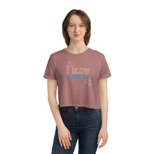 Load image into Gallery viewer, Cropped Tee "I Blow Bubbles" | Couples Shirt Sold Separately "Bubbles" | Short Sleeve Adult Humor | Mid-Rise Crop T-Shirt - Jess Alice