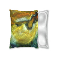 Load image into Gallery viewer, Faux Suede Square Pillowcase | Abstract Macro Rock Art "Reflection" | Artist Jess Alice | Throw Pillow Cushion - Cover Only - Jess Alice