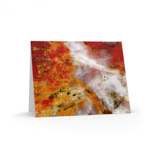 Load image into Gallery viewer, Greeting Cards | "Red River" Macro Rock Abstract | Blank Cards (8 pk) - Jess Alice