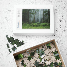 Load image into Gallery viewer, Puzzle (252/1014 piece) | Fern and Forest - Nature Scene | "Oregon Mist" Artist Jess Alice - Jess Alice