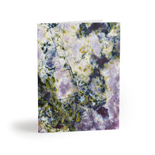 Load image into Gallery viewer, Greeting Cards | "Purple" Macro Rock Abstract | Blank Cards (8 pk) - Jess Alice