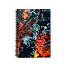Load image into Gallery viewer, Spiral Notebook Ruled-Line | Artist Jess Alice | “Campfire” Fire Photography Printed on Journal - Lined Paper - Jess Alice