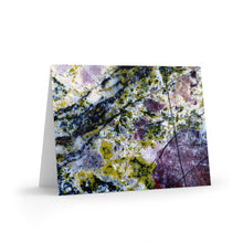 Load image into Gallery viewer, Greeting Cards | "Purple" Macro Rock Abstract | Blank Cards (8 pk) - Jess Alice