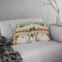 Load image into Gallery viewer, Waterproof Outdoor Pillow | Abstract Macro Rock Art "Landscape" | Artist Jess Alice | Exterior Polyester Accent Cushion - Jess Alice