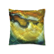 Load image into Gallery viewer, Faux Suede Square Pillowcase | Abstract Macro Rock Art "Reflection" | Artist Jess Alice | Throw Pillow Cushion - Cover Only - Jess Alice