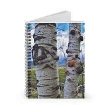 Load image into Gallery viewer, Spiral Notebook Ruled-Line | Artist Jess Alice | “Meadow Aspen” Photograph Printed on Journal Cover - Lined Paper Interior - Jess Alice