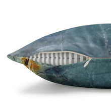 Load image into Gallery viewer, Faux Suede Square Pillowcase | Abstract Macro Rock Art "Ocean Sky" | Artist Jess Alice | Throw Pillow Cushion - Cover Only - Jess Alice