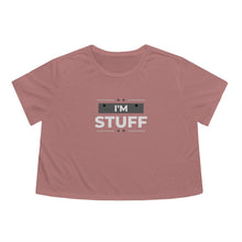 Load image into Gallery viewer, Cropped Tee "I'm Stuff" | Couples Shirt Sold Separately "I'm Busy Doing Stuff" | Adult Humor Mid-Rise Top | Short Sleeve Crop T-Shirt - Jess Alice