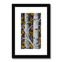 Load image into Gallery viewer, "Red Birch" Framed & Mounted Fine Art Print | Artist Jess Alice | Birch Tree Landscape Painting - Jess Alice