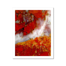 Load image into Gallery viewer, Metallic Fine Art Print | "Red River" Abstract Macro Rock Photograph | Artist Jess Alice - Jess Alice