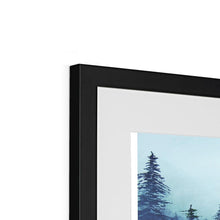 Load image into Gallery viewer, "Misty Forest" Framed & Mounted Fine Art Print | Artist Jess Alice | Fog Mist Forest Landscape Painting - Jess Alice