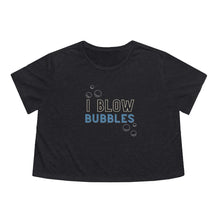 Load image into Gallery viewer, Cropped Tee "I Blow Bubbles" | Couples Shirt Sold Separately "Bubbles" | Short Sleeve Adult Humor | Mid-Rise Crop T-Shirt - Jess Alice
