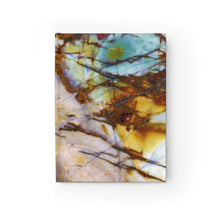 Load image into Gallery viewer, Blank Pages | Hardcover Notebook | Artist Sketchbook | Journal | "River Glass" Macro Abstract Rock Print | Artist Jess Alice - Jess Alice