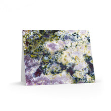 Load image into Gallery viewer, Greeting Cards | "Purple" Macro Rock Abstract | Blank Cards (8 pk) - Jess Alice