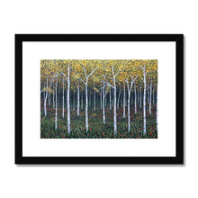 Load image into Gallery viewer, "Mystical Aspen" Framed & Mounted Fine Art Print | Artist Jess Alice | Aspen Forest Landscape Painting - Jess Alice