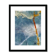 Load image into Gallery viewer, "Ocean Sky" Abstract macro Rock Photography | Framed & Mounted Print | Artist Jess Alice - Jess Alice