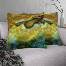 Load image into Gallery viewer, Waterproof Outdoor Pillow | Abstract Macro Rock Art "Reflection" | Artist Jess Alice | Exterior Polyester Accent Cushion - Jess Alice