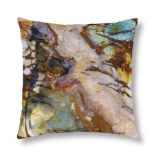 Load image into Gallery viewer, Waterproof Outdoor Pillow | Abstract Macro Rock Art "River Glass" | Artist Jess Alice | Exterior Polyester Accent Cushion - Jess Alice