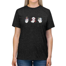 Load image into Gallery viewer, 3 fun Ghost Monsters T-Shirt | Witch, Vampire, Frankenstein Graphic shirt - Jess Alice
