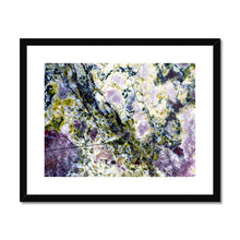 Load image into Gallery viewer, "Purple" Abstract Macro Rock Photography | Framed & Mounted Fine Art Print | Artist Jess Alice - Jess Alice