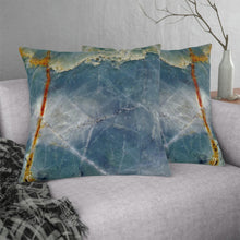 Load image into Gallery viewer, Throw Pillow | Abstract Macro Rock Art "Ocean Sky" | Artist Jess Alice | Couch Cushion - Jess Alice