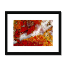 Load image into Gallery viewer, "Red River"Abstract Macro Rock Fine Art | Artist Jess Alice | Framed and Mounted Print - Jess Alice