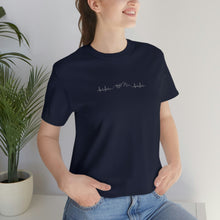 Load image into Gallery viewer, My heart belongs in the mountains T-shirt | Unisex Jersey Short Sleeve Tee | Mountain Heartbeat Shirt