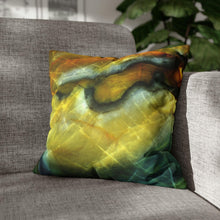 Load image into Gallery viewer, Faux Suede Square Pillowcase | Abstract Macro Rock Art "Reflection" | Artist Jess Alice | Throw Pillow Cushion - Cover Only - Jess Alice