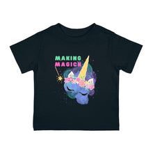 Load image into Gallery viewer, Infant Clothing | Short Sleeve T-shirt | "Making Magick" Unicorn | Cotton Tee - Jess Alice